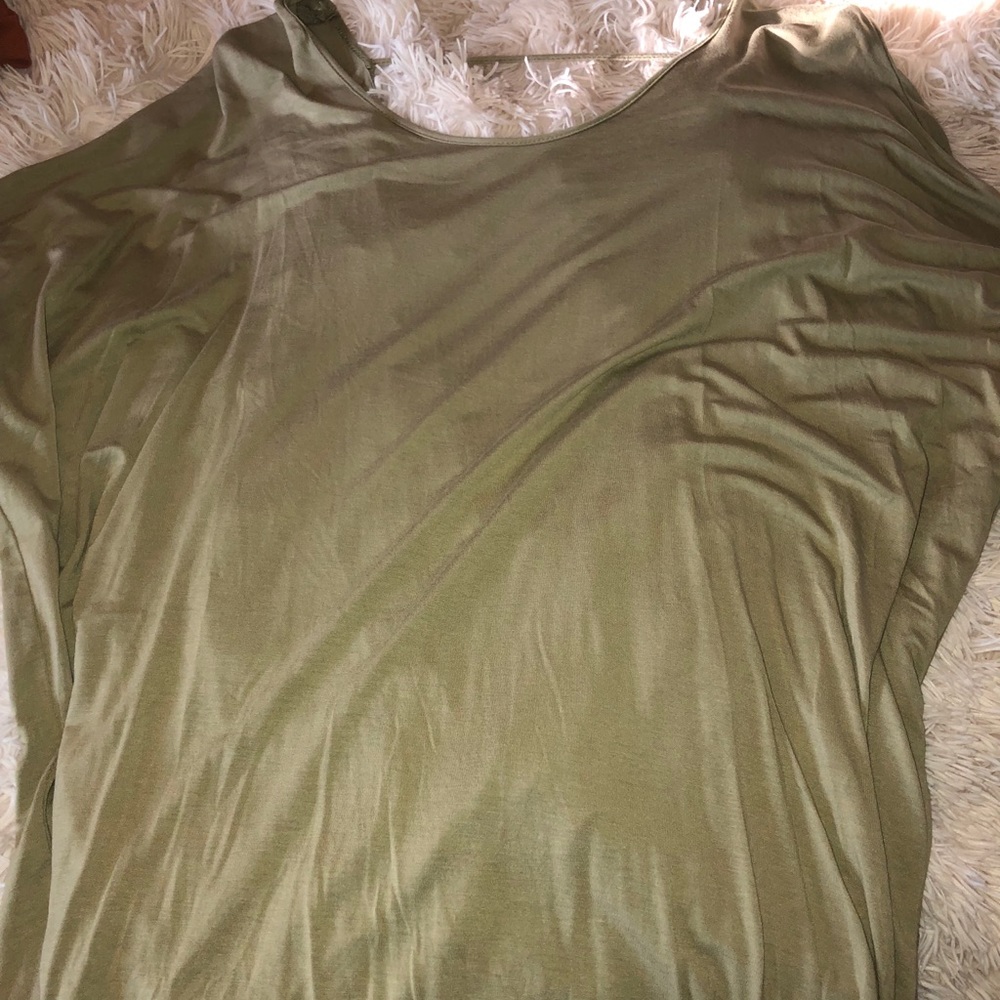Green Open Back Tee